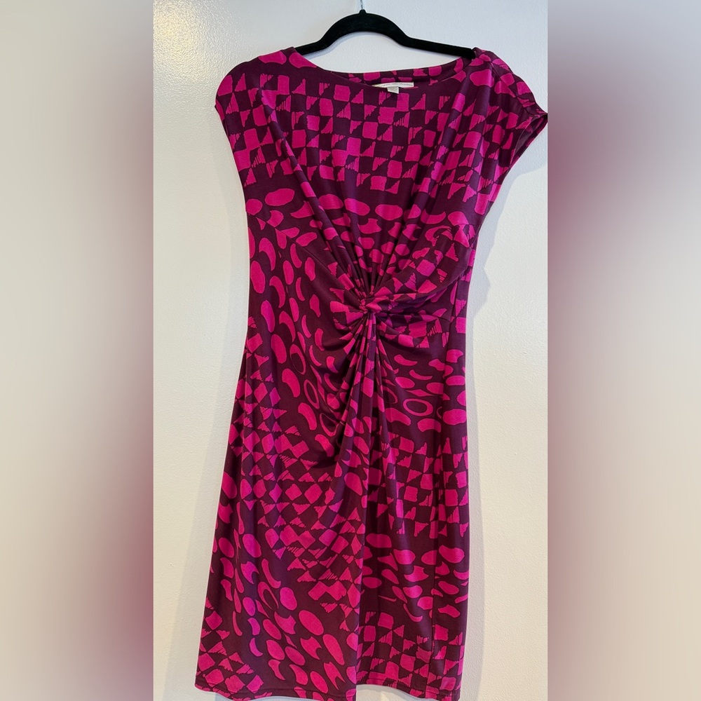 Elegant Pink Patterned Dress